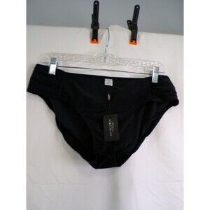 Ocean Blues Women's Bikini Bottom Black Large LG/16 82% Polyamide 18% Spandex